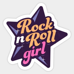 Rock N Roll Girl Sticker